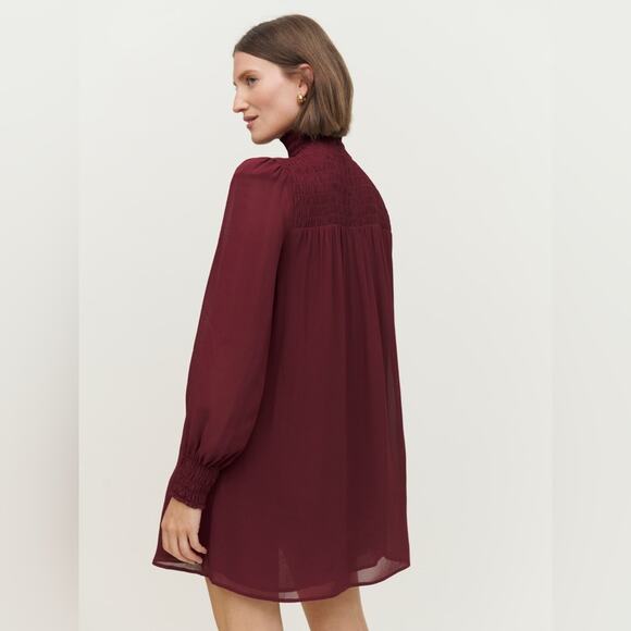 Reformation Brandi Long Sleeve Mini Dress L - Picture 8 of 10